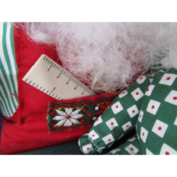 Vintage Animated Santa Painting Doll Light Up Candle Music Box Works GUC - Picture 14 of 16